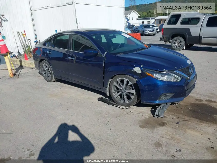 NISSAN ALTIMA 2017, VIN 1N4AL3AP3HC139564