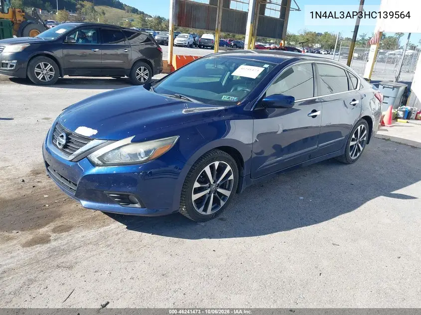 2017 NISSAN ALTIMA VIN 1N4AL3AP3HC139564 — фото 2