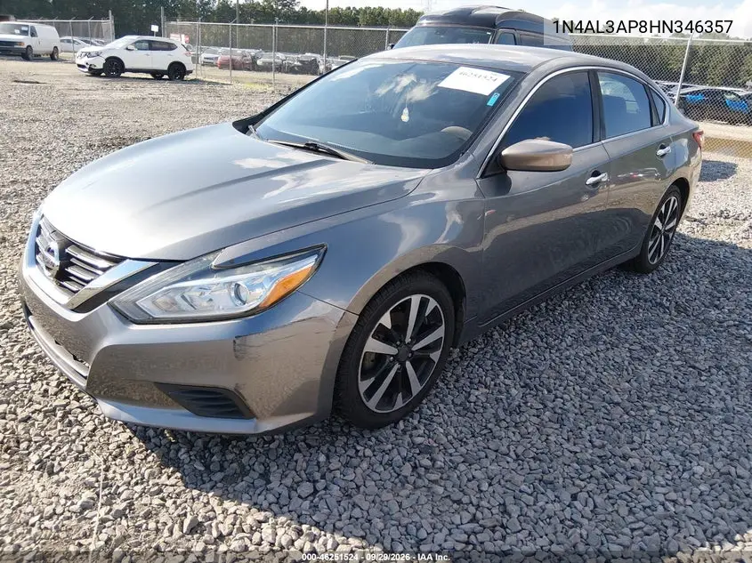 2017 NISSAN ALTIMA VIN 1N4AL3AP8HN346357 — фото 2