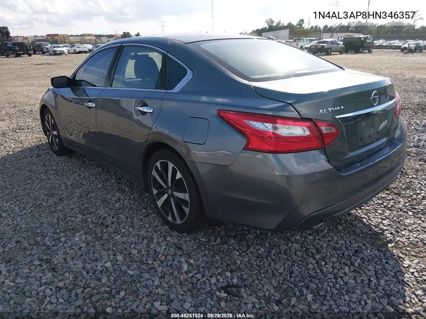 2017 NISSAN ALTIMA VIN 1N4AL3AP8HN346357 — фото 3