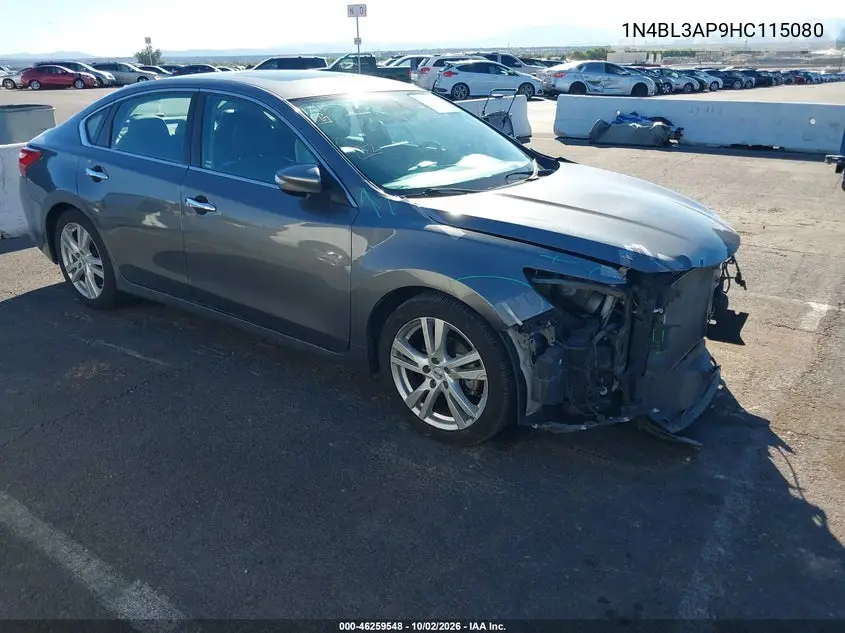NISSAN ALTIMA 2017, VIN 1N4BL3AP9HC115080