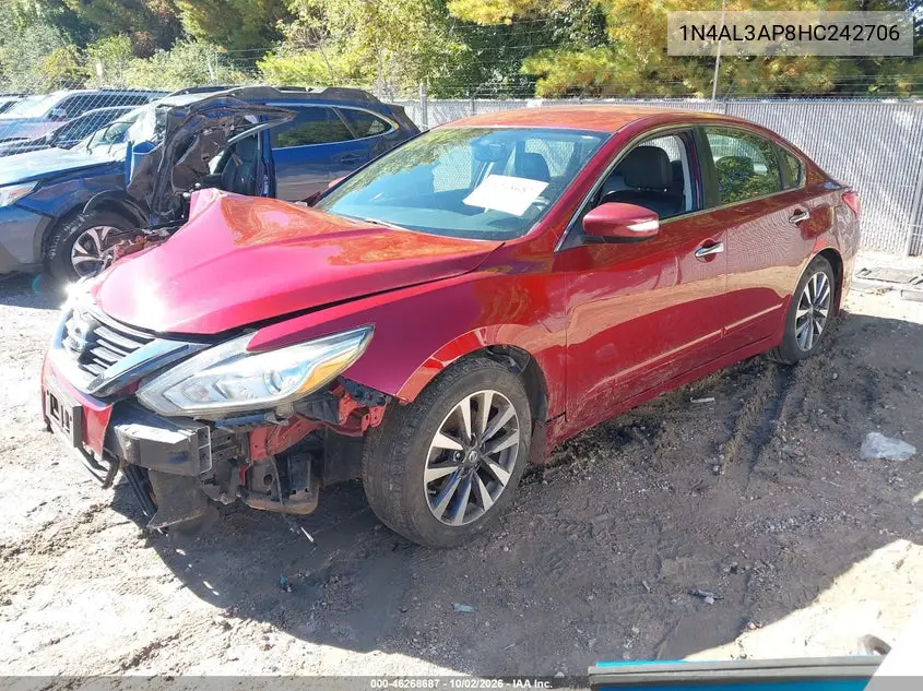 2017 NISSAN ALTIMA VIN 1N4AL3AP8HC242706 — фото 2