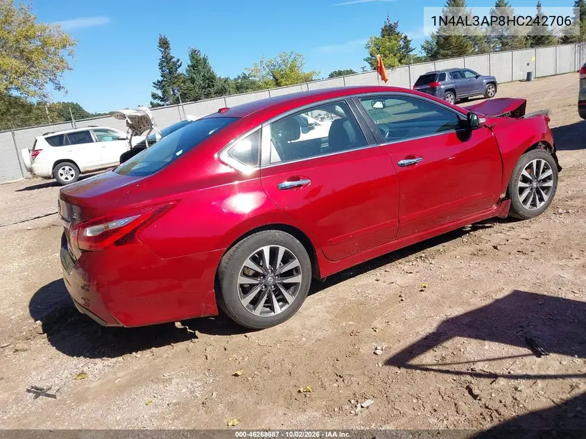 2017 NISSAN ALTIMA VIN 1N4AL3AP8HC242706 — фото 4