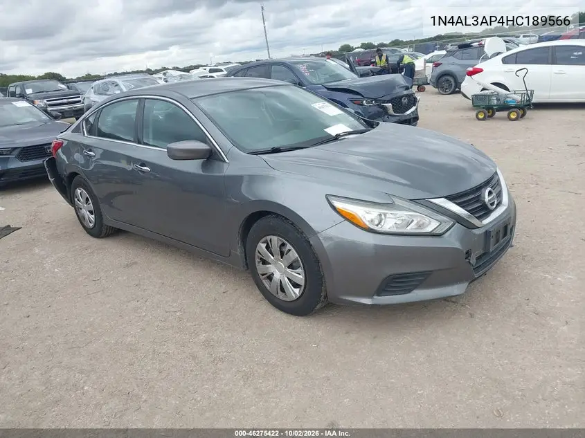 NISSAN ALTIMA 2017, VIN 1N4AL3AP4HC189566