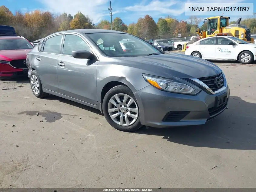 NISSAN ALTIMA 2017, VIN 1N4AL3AP6HC474897
