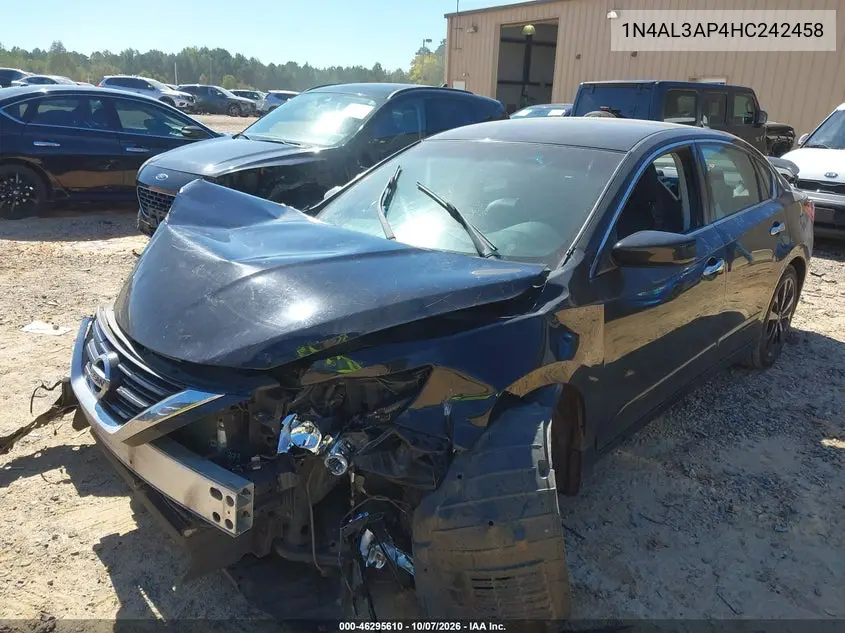 2017 NISSAN ALTIMA VIN 1N4AL3AP4HC242458 — фото 2