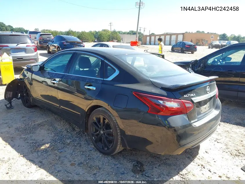 2017 NISSAN ALTIMA VIN 1N4AL3AP4HC242458 — фото 3