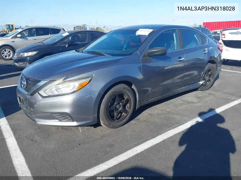 2017 NISSAN ALTIMA VIN 1N4AL3AP3HN318028 — фото 2