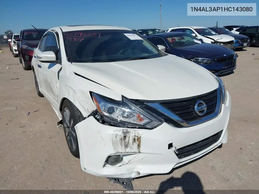 NISSAN ALTIMA 2017, VIN 1N4AL3AP1HC143080