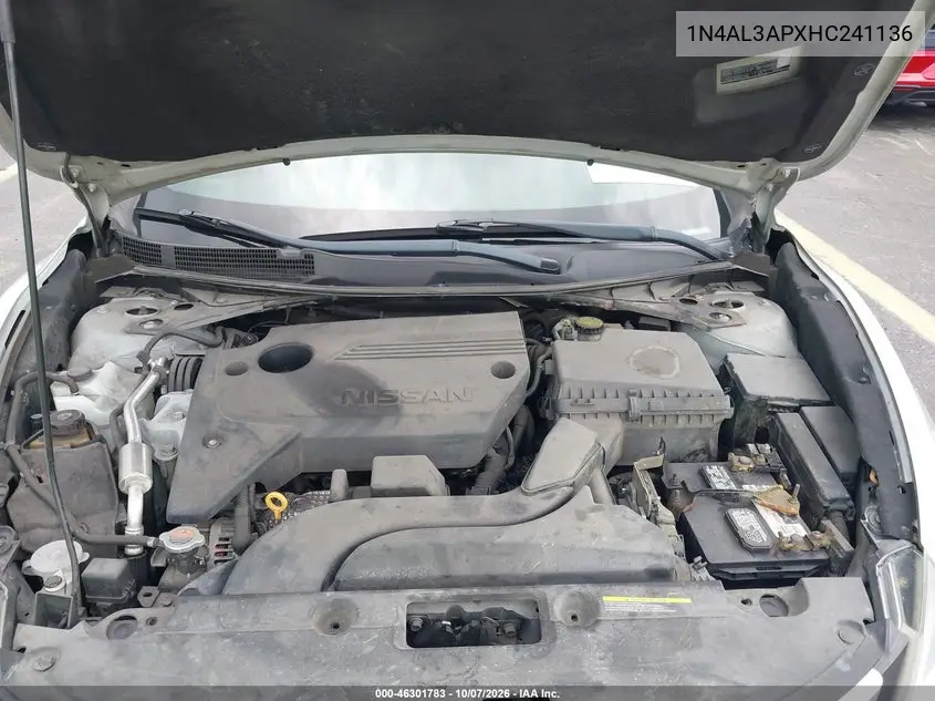 2017 NISSAN ALTIMA VIN 1N4AL3APXHC241136 — фото 10