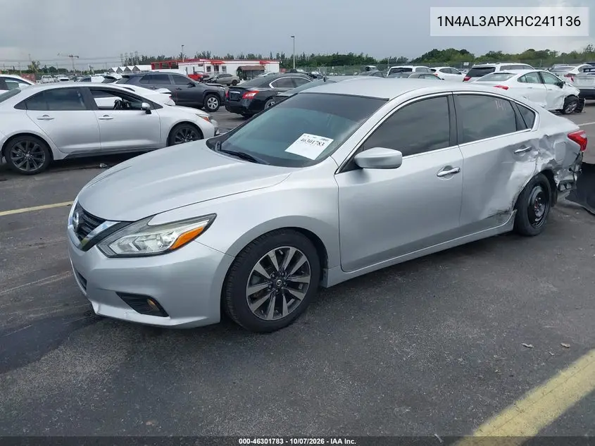 2017 NISSAN ALTIMA VIN 1N4AL3APXHC241136 — фото 2