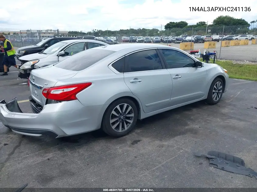 2017 NISSAN ALTIMA VIN 1N4AL3APXHC241136 — фото 4