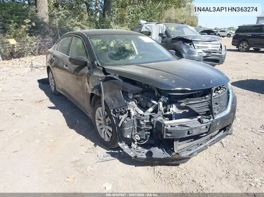 NISSAN ALTIMA 2017, VIN 1N4AL3AP1HN363274