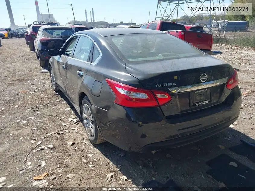 2017 NISSAN ALTIMA VIN 1N4AL3AP1HN363274 — фото 3