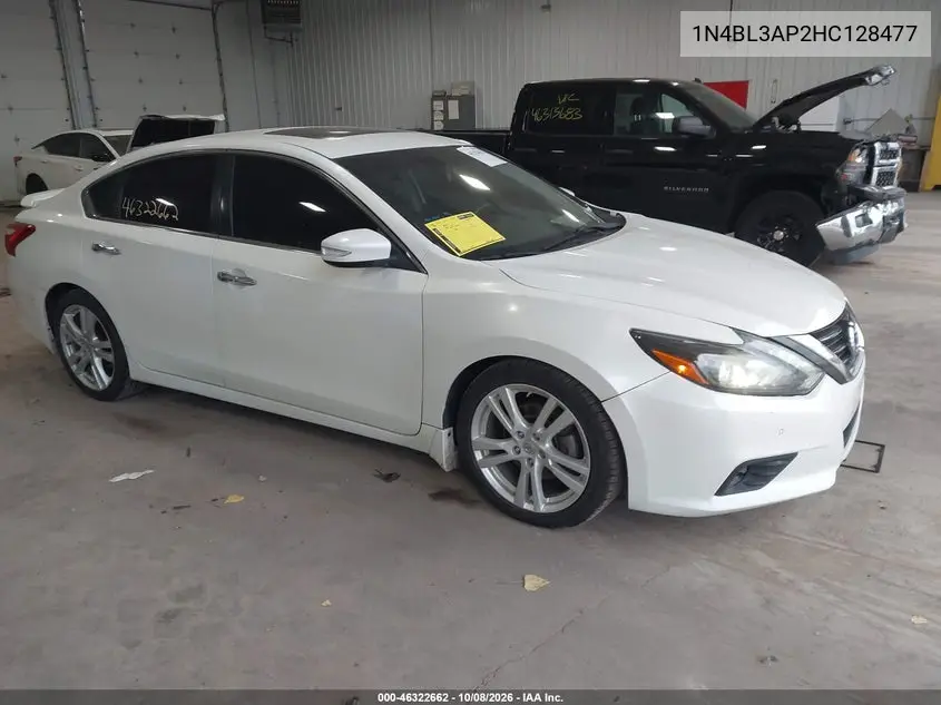 NISSAN ALTIMA 2017, VIN 1N4BL3AP2HC128477