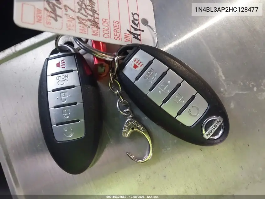2017 NISSAN ALTIMA VIN 1N4BL3AP2HC128477 — фото 11