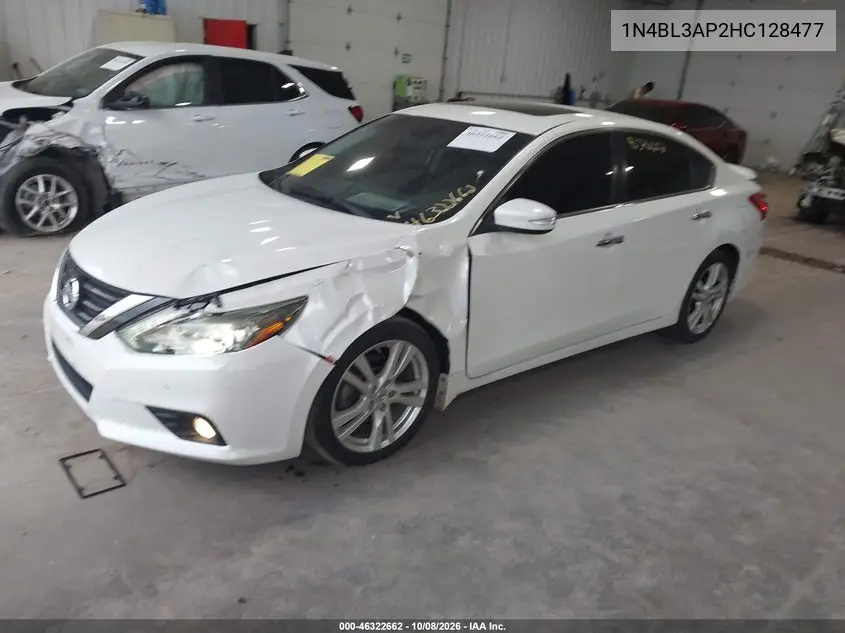 2017 NISSAN ALTIMA VIN 1N4BL3AP2HC128477 — фото 2