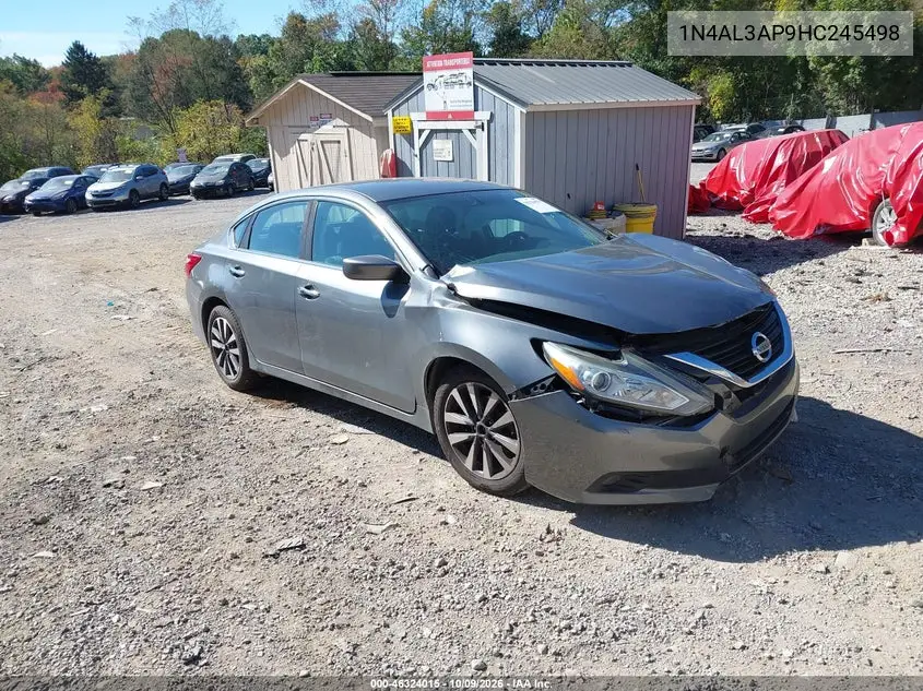 NISSAN ALTIMA 2017, VIN 1N4AL3AP9HC245498