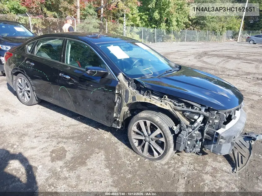 NISSAN ALTIMA 2017, VIN 1N4AL3AP3HC162651