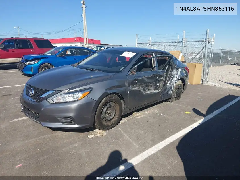 2017 NISSAN ALTIMA VIN 1N4AL3AP8HN353115 — фото 2