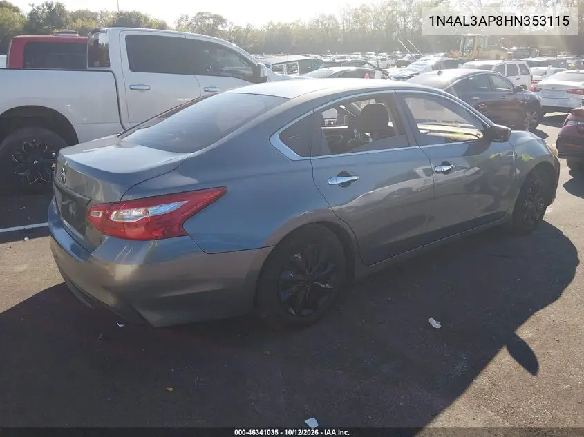 2017 NISSAN ALTIMA VIN 1N4AL3AP8HN353115 — фото 4