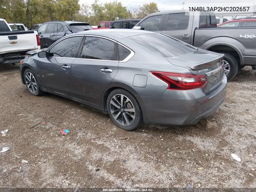 2017 NISSAN ALTIMA VIN 1N4BL3AP2HC202657 — фото 3