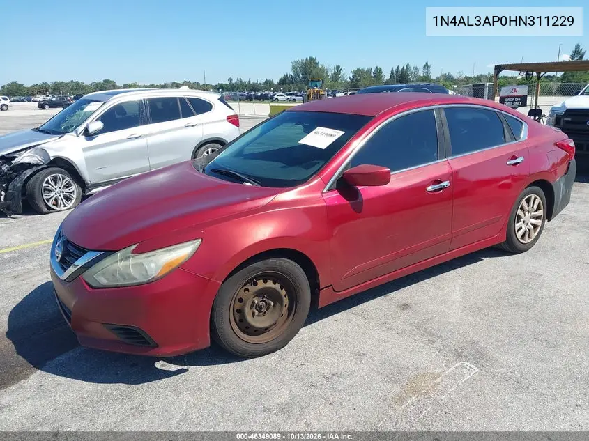 2017 NISSAN ALTIMA VIN 1N4AL3AP0HN311229 — фото 2