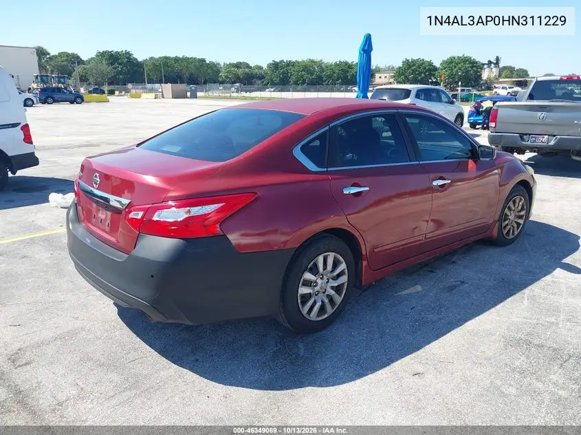 2017 NISSAN ALTIMA VIN 1N4AL3AP0HN311229 — фото 4