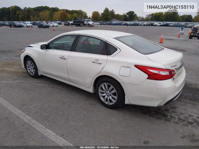 2017 NISSAN ALTIMA VIN 1N4AL3AP0HC155110 — фото 3