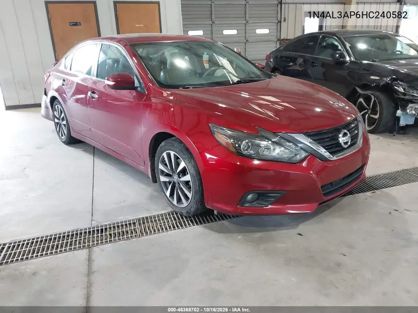 NISSAN ALTIMA 2017, VIN 1N4AL3AP6HC240582