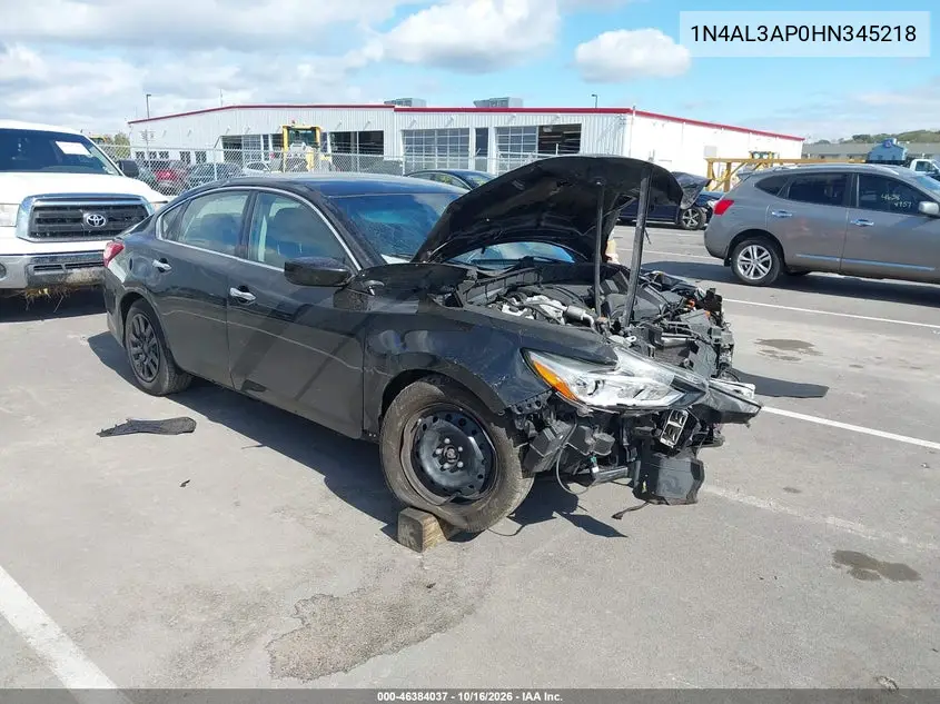 NISSAN ALTIMA 2017, VIN 1N4AL3AP0HN345218