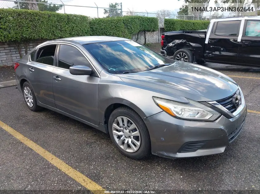 NISSAN ALTIMA 2017, VIN 1N4AL3AP3HN362644