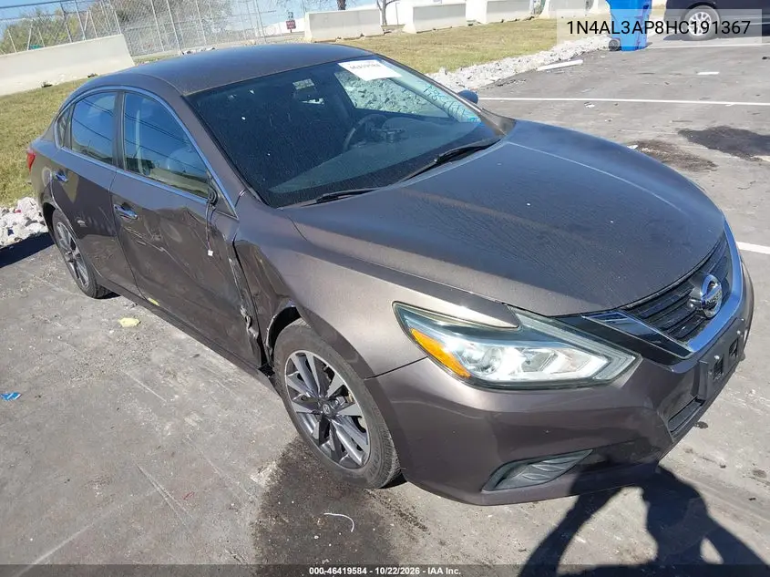NISSAN ALTIMA 2017, VIN 1N4AL3AP8HC191367