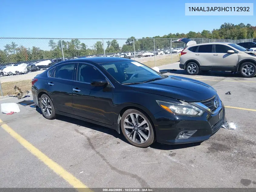 NISSAN ALTIMA 2017, VIN 1N4AL3AP3HC112932
