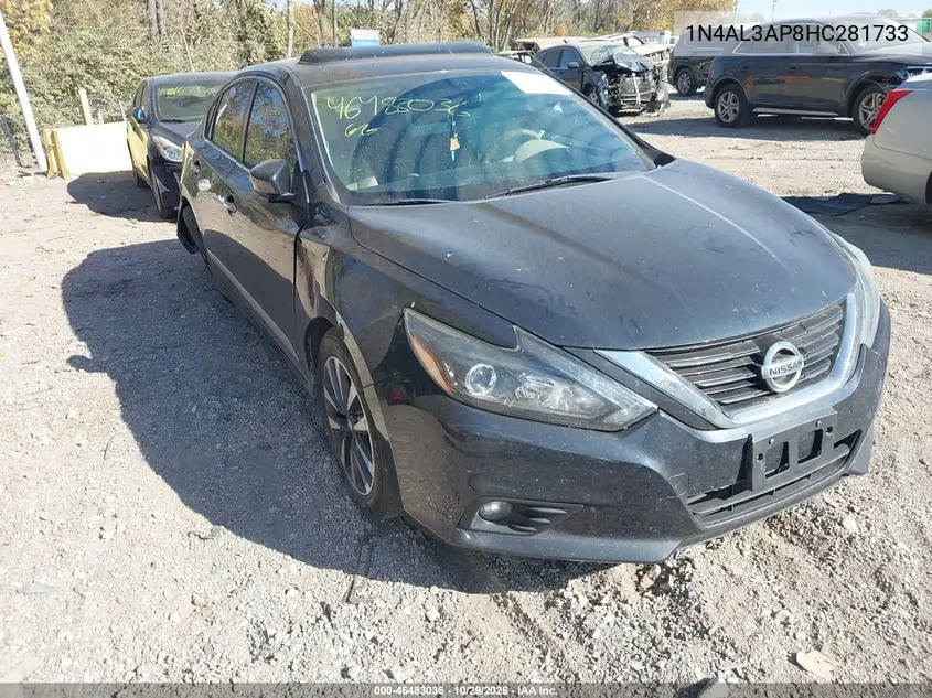NISSAN ALTIMA 2017, VIN 1N4AL3AP8HC281733