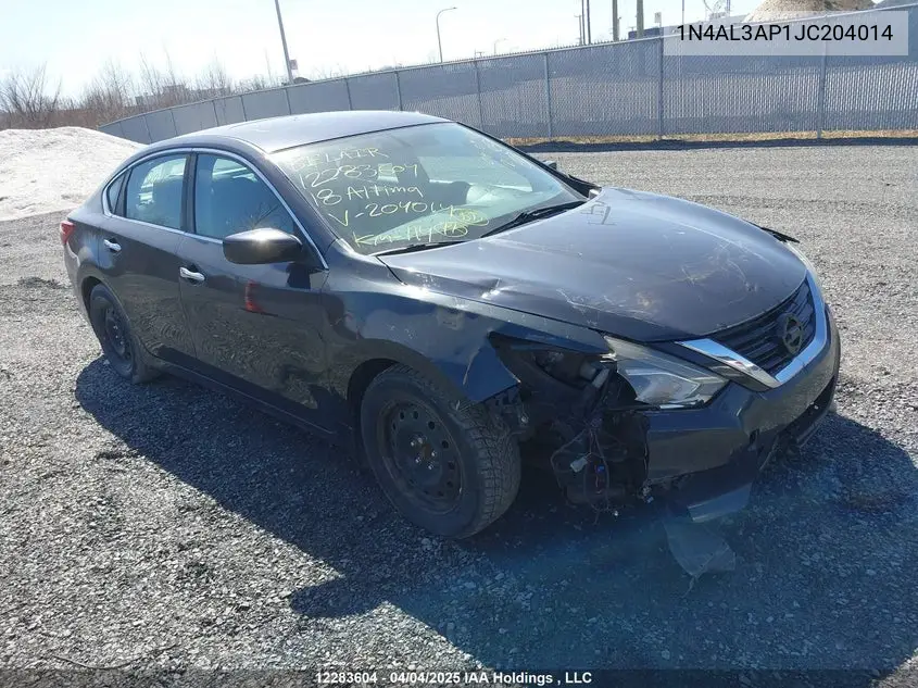 NISSAN ALTIMA 2018, VIN 1N4AL3AP1JC204014