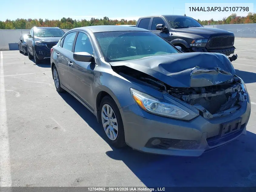 NISSAN ALTIMA 2018, VIN 1N4AL3AP3JC107798