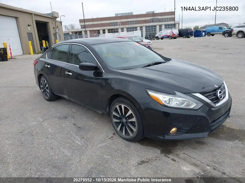 NISSAN ALTIMA 2018, VIN 1N4AL3AP1JC235800