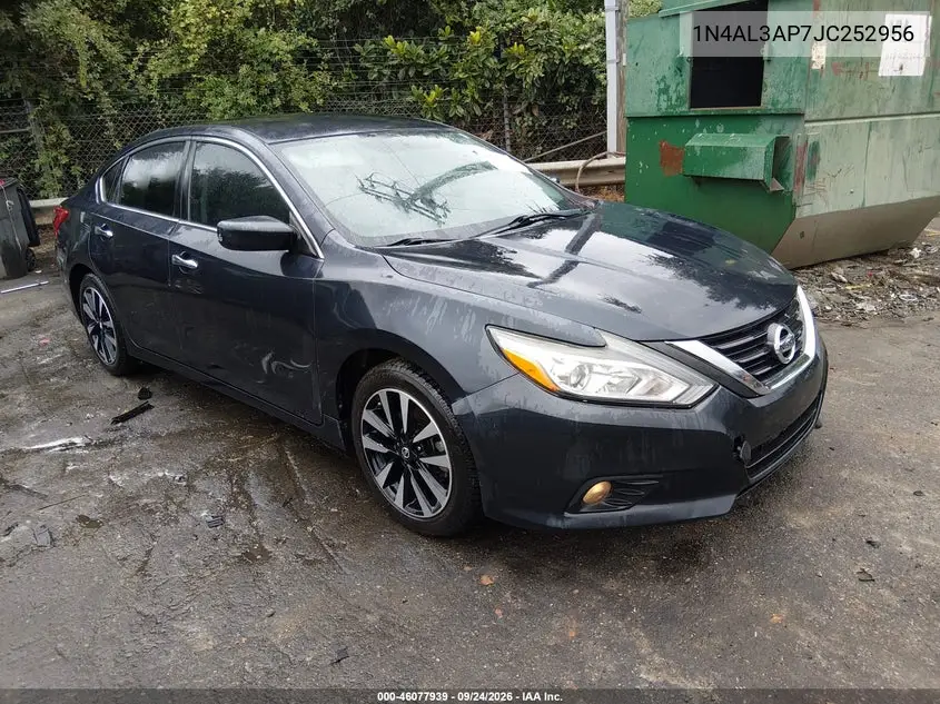 NISSAN ALTIMA 2018, VIN 1N4AL3AP7JC252956