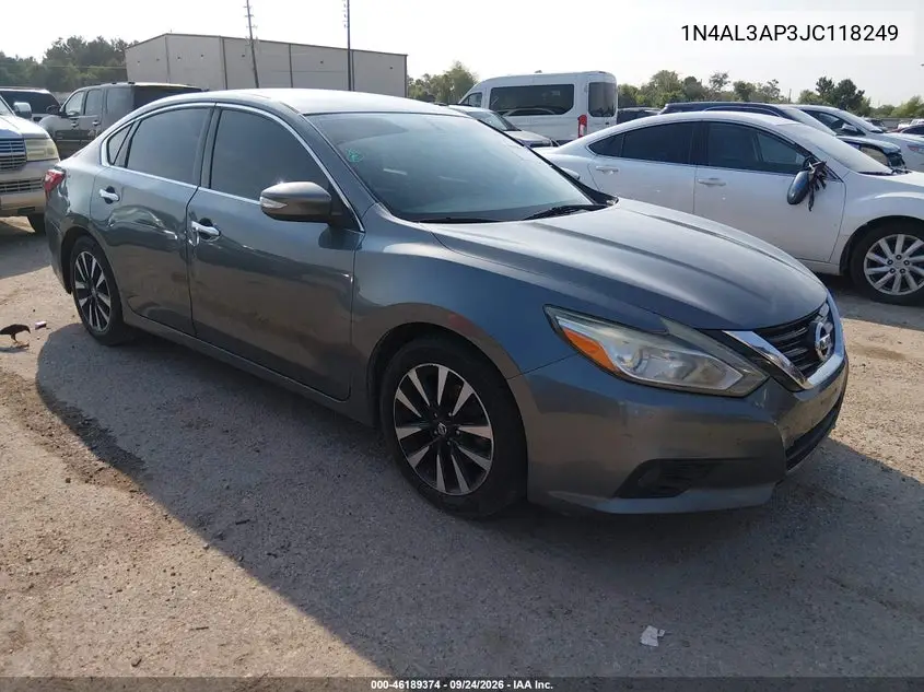NISSAN ALTIMA 2018, VIN 1N4AL3AP3JC118249