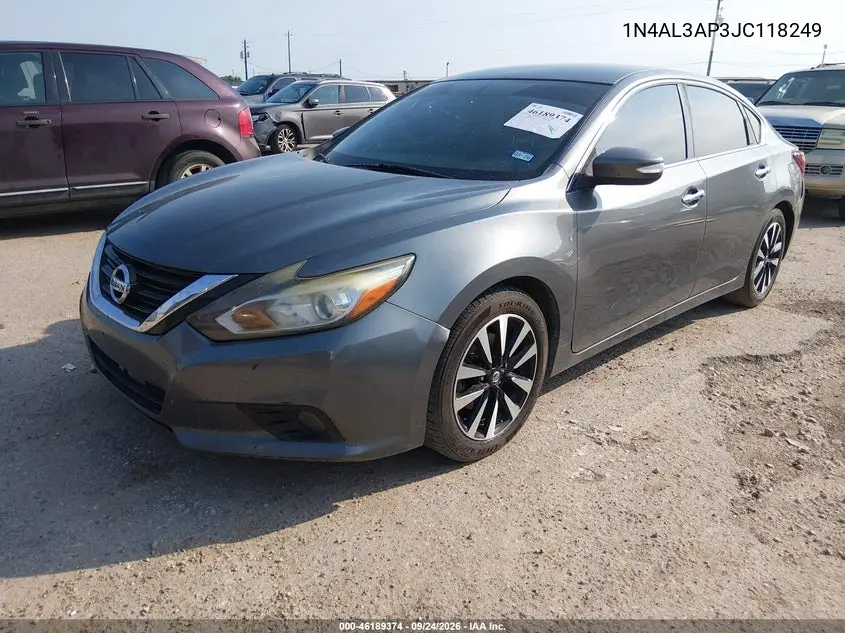 2018 NISSAN ALTIMA VIN 1N4AL3AP3JC118249 — фото 2