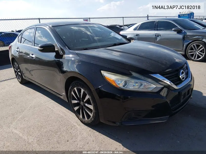 NISSAN ALTIMA 2018, VIN 1N4AL3AP7JC182018
