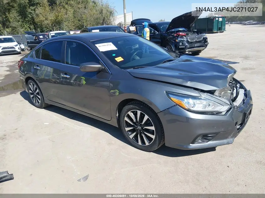 NISSAN ALTIMA 2018, VIN 1N4AL3AP4JC271027