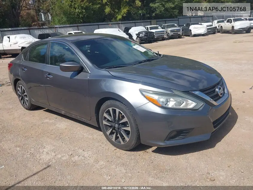 NISSAN ALTIMA 2018, VIN 1N4AL3AP6JC105768