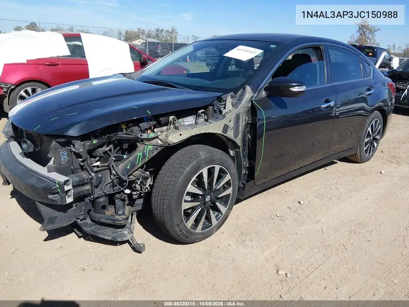 2018 NISSAN ALTIMA VIN 1N4AL3AP3JC150988 — фото 2