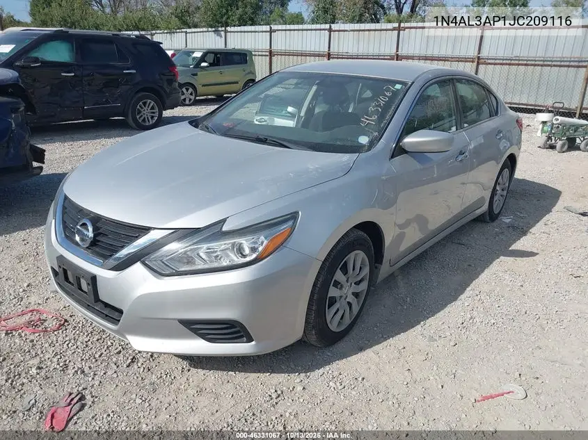 2018 NISSAN ALTIMA VIN 1N4AL3AP1JC209116 — фото 2