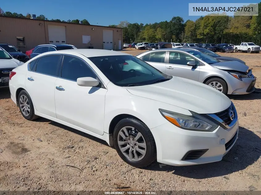 NISSAN ALTIMA 2018, VIN 1N4AL3AP4JC247021