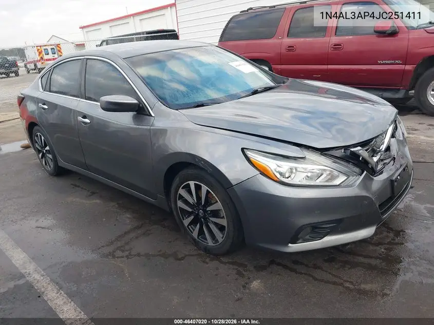 NISSAN ALTIMA 2018, VIN 1N4AL3AP4JC251411