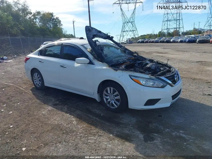 NISSAN ALTIMA 2018, VIN 1N4AL3AP5JC122870