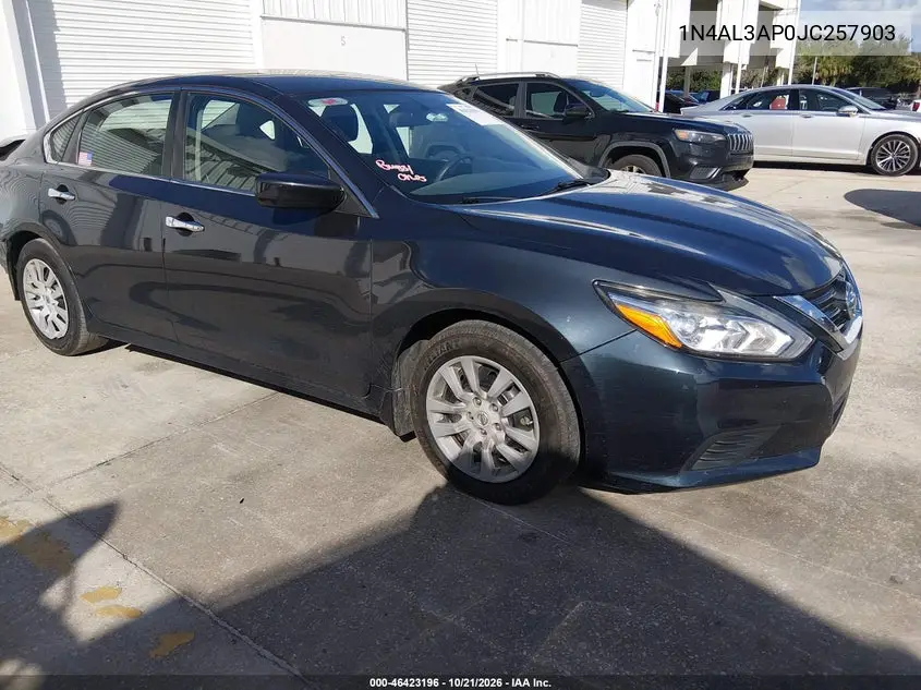NISSAN ALTIMA 2018, VIN 1N4AL3AP0JC257903